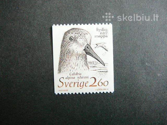 Pauksciai Svedija 1989 Mnh sv46