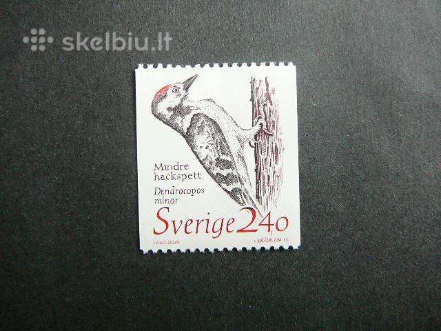 Pauksciai Genys Svedija 1989 Mnh sv47