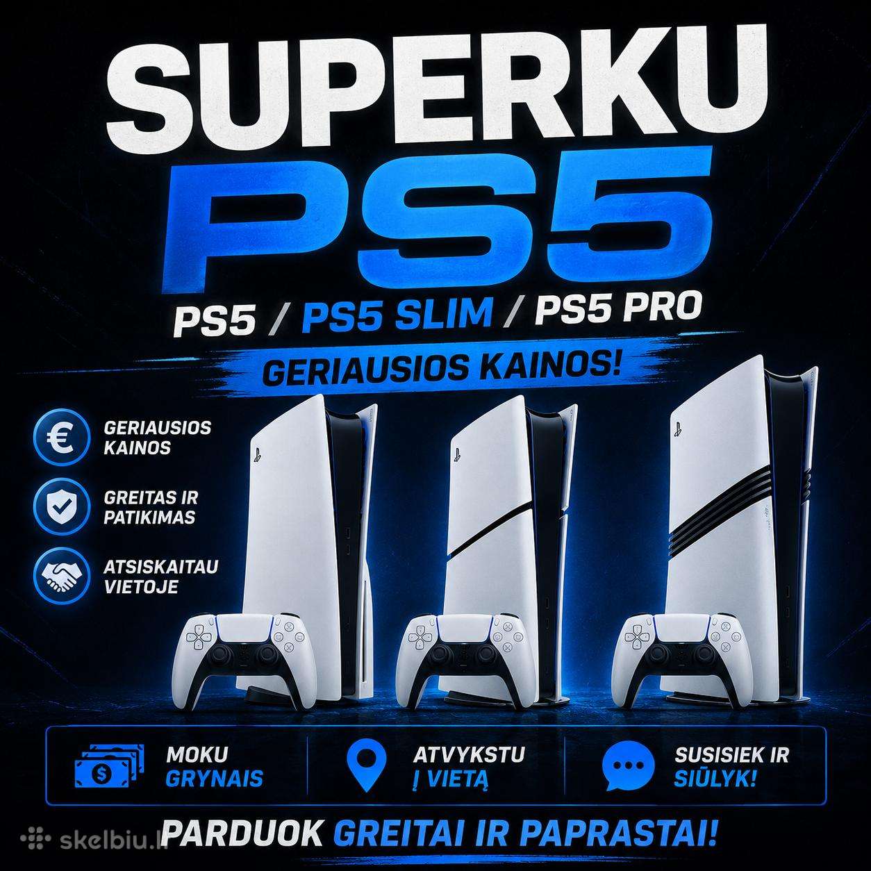Brangiai perku ps5/ps 5slim/ps5 pro