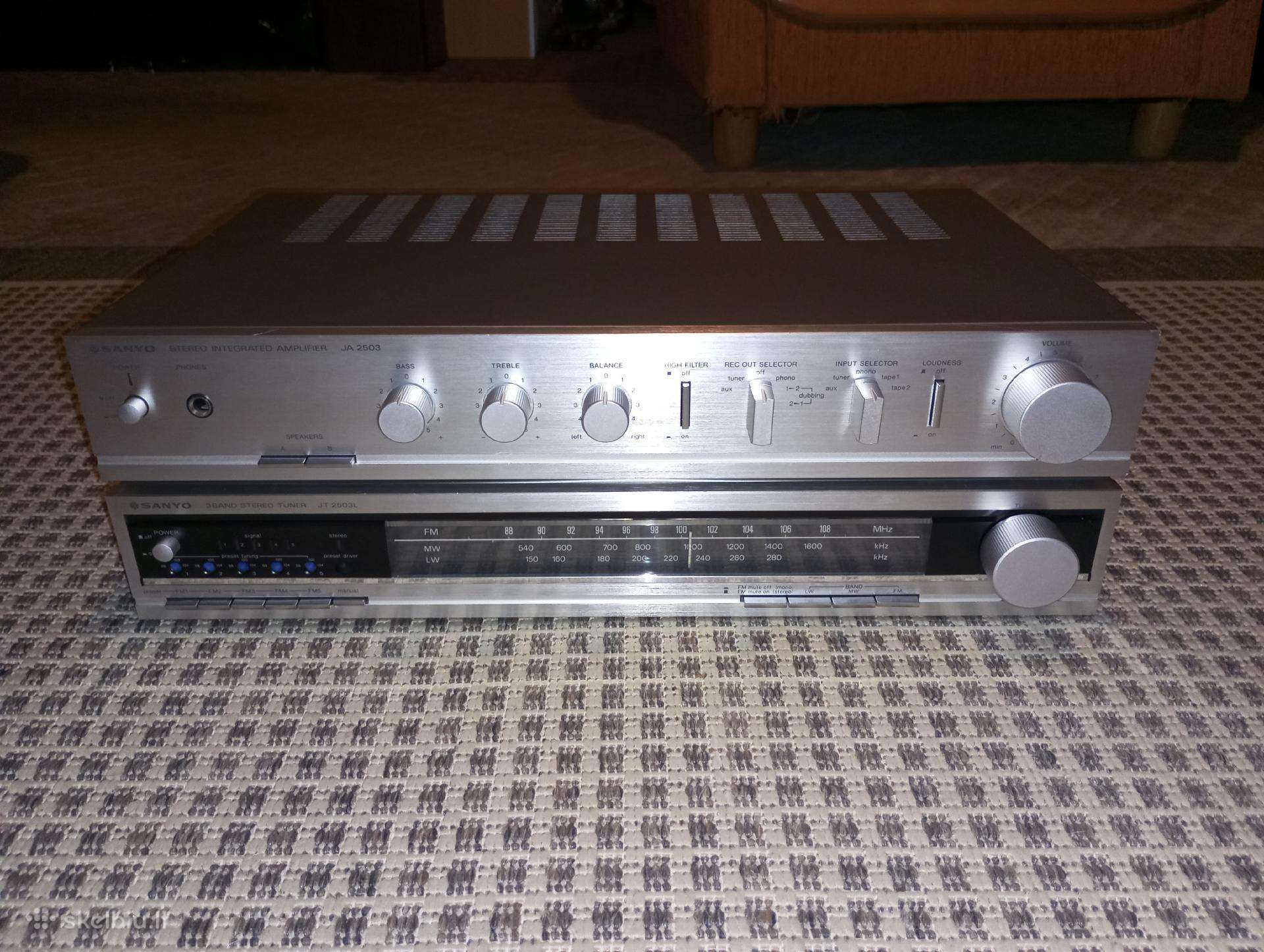 Sanyo stiprintuvas ir tiuneris
