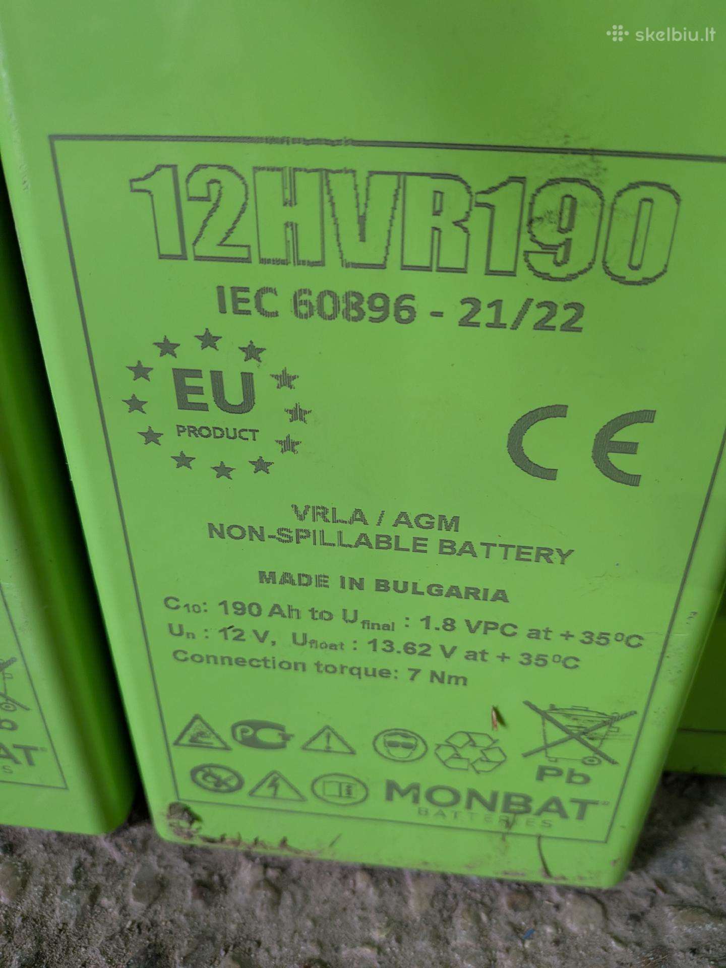 101ah 190ah gilaus iškrovimo akumiatoriai