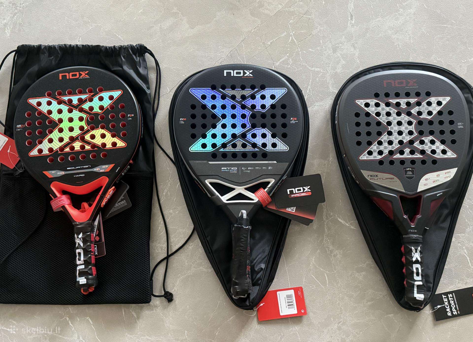 Naujos Nox padelio raketės