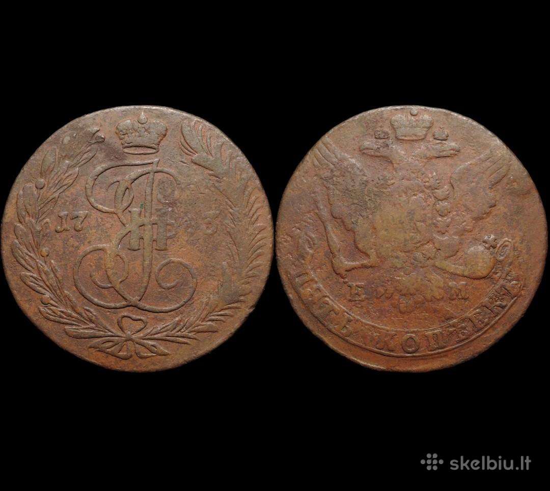 5 kapeikos 1763 ir 1770 m.