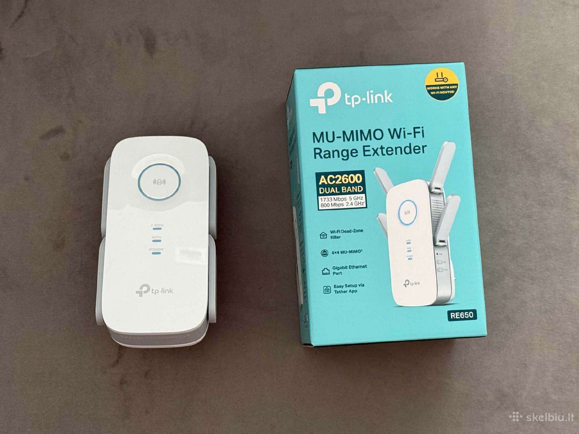 Tp-link Re650 (Rev. 1.0) Wi-fi stiprintuvas