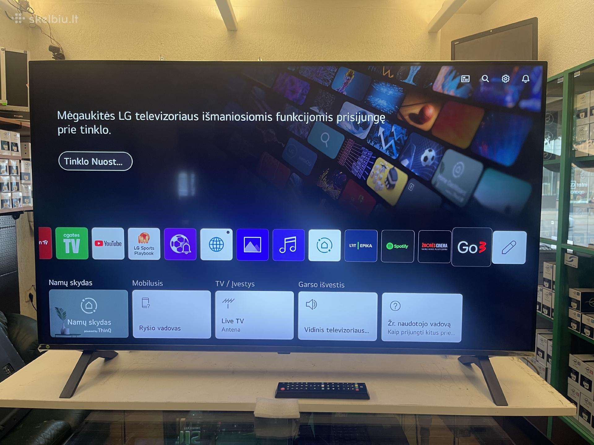 124cm išmanusis 4k LG Nanocell su garantija