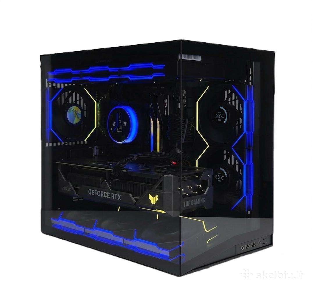 Naujas Lian Li + Asus Tuf Kompiuteris