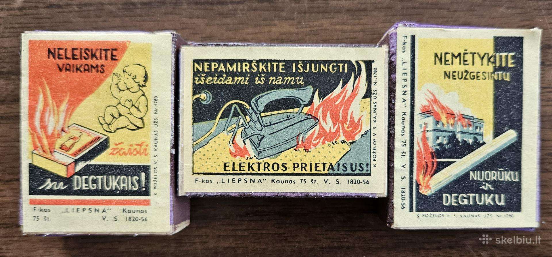 Parduodu degtukų dėžutes