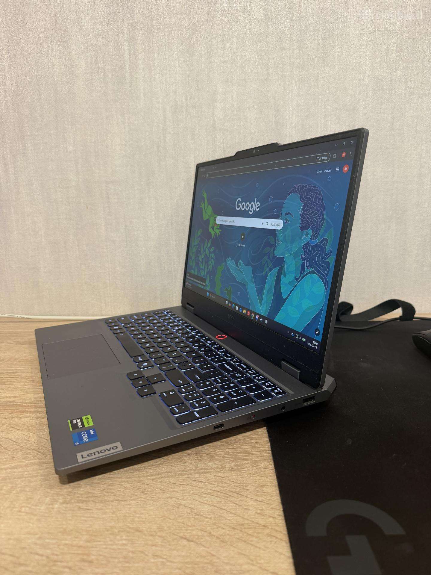 Lenovo Loq 15irx10 – naudotas tik 2 mėnesius