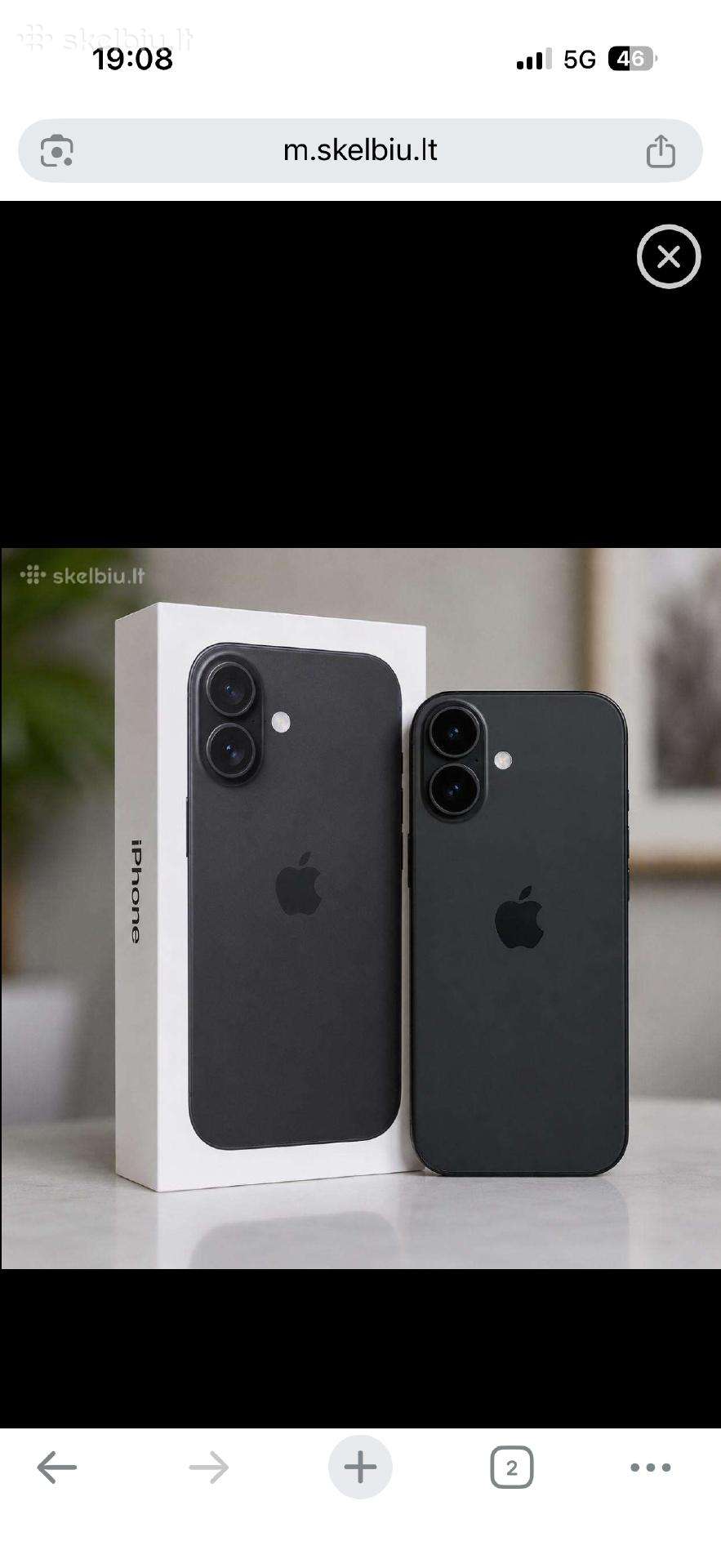 iPhone 17/black /256gb /baterija 100%/garantija