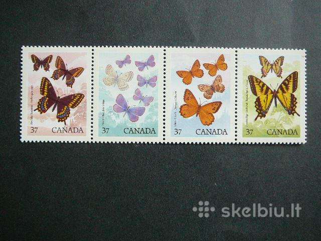 Drugeliai Kanada 1988 Mnh cnd70