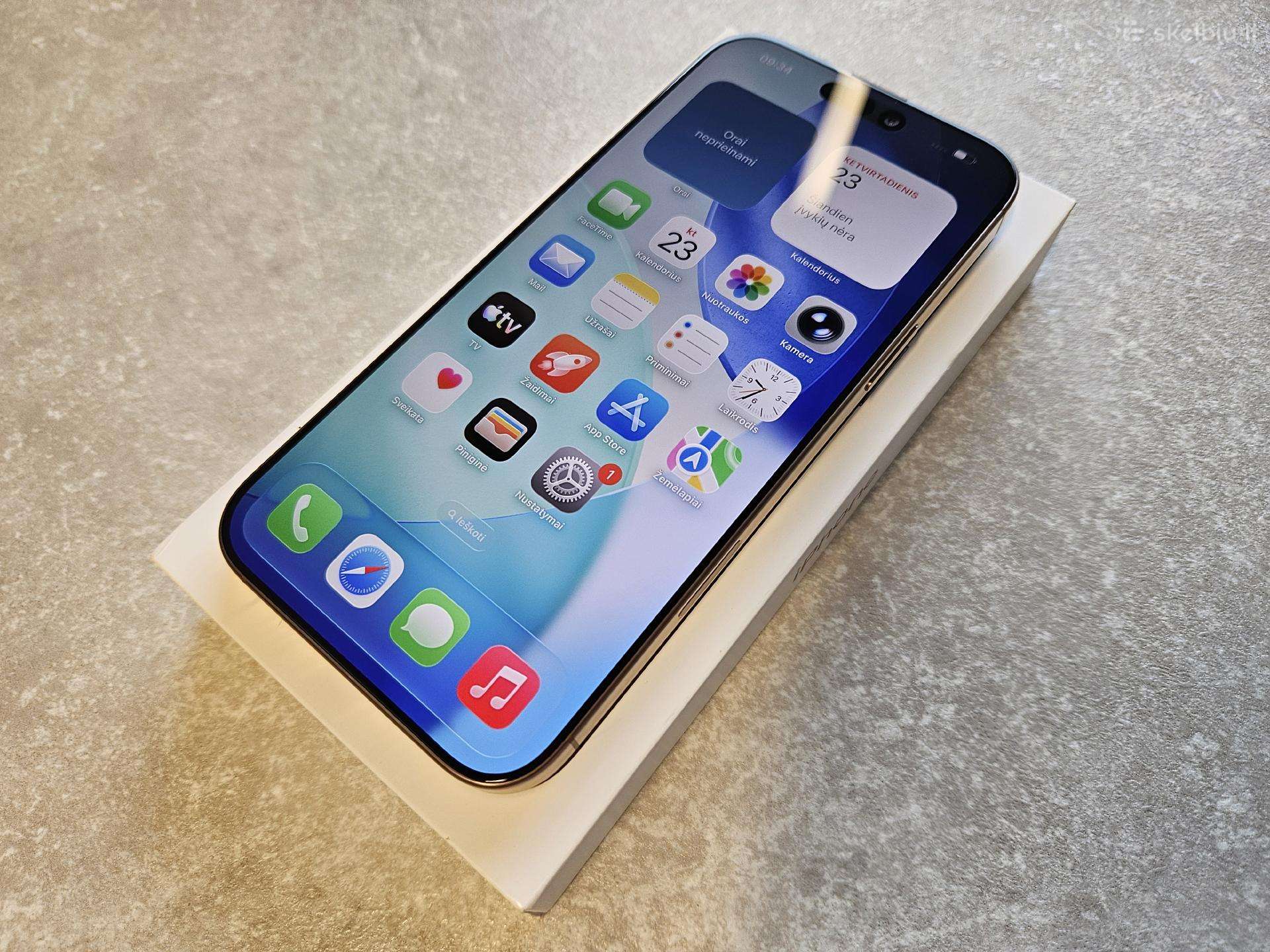 Idealios būklės iPhone 16 Pro Max 256 GB telefonas
