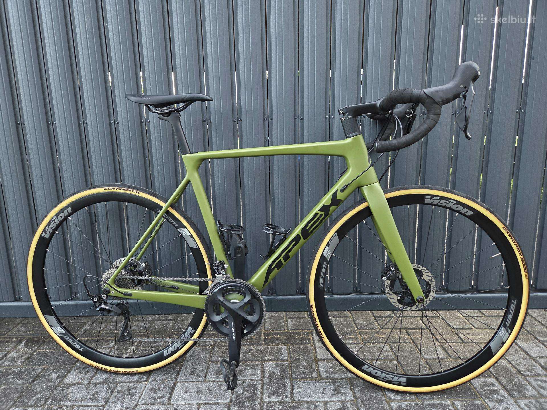 Apex vektor road carbon bike 2x11 105 53 vision
