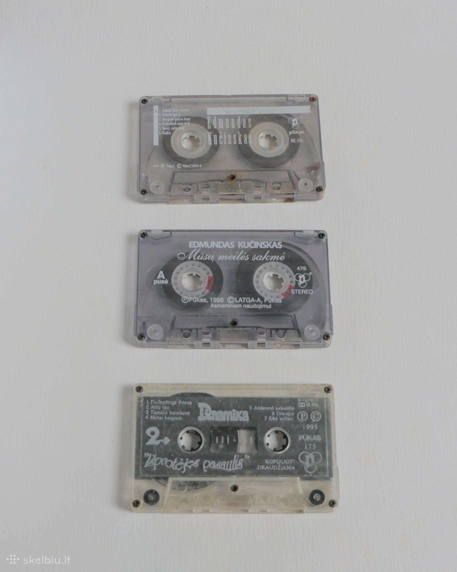 Lietuviškos audio kasetės – 3 vnt. rinkinys