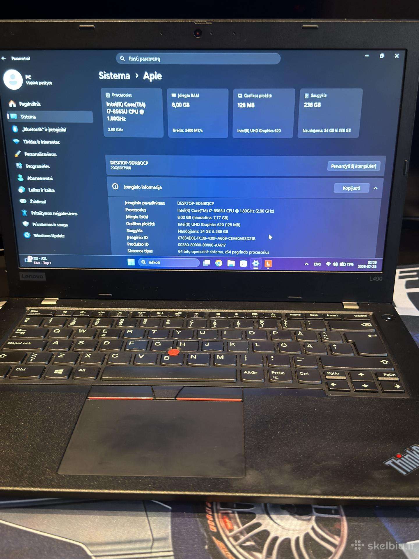 Lenovo Thinkpad L490