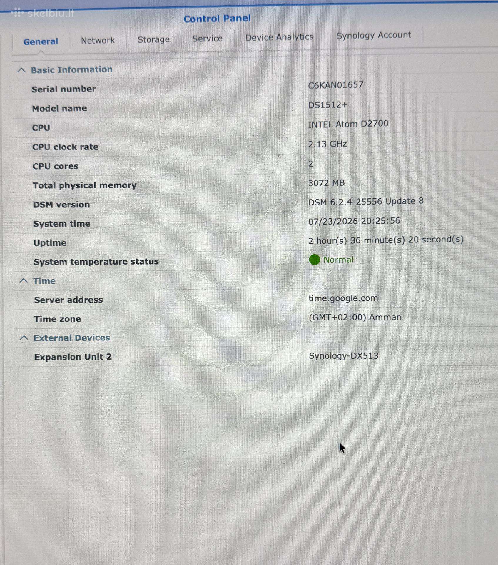 Synology Ds1512+ Nas + Dx513 + 10 HDD (23tb)