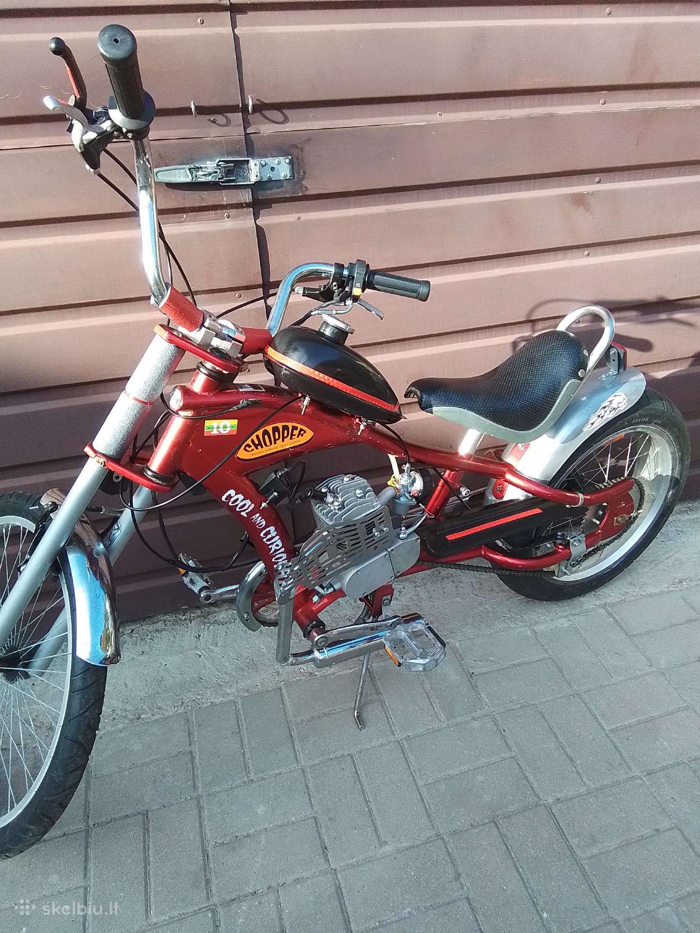 Motorinis dviratis chopper