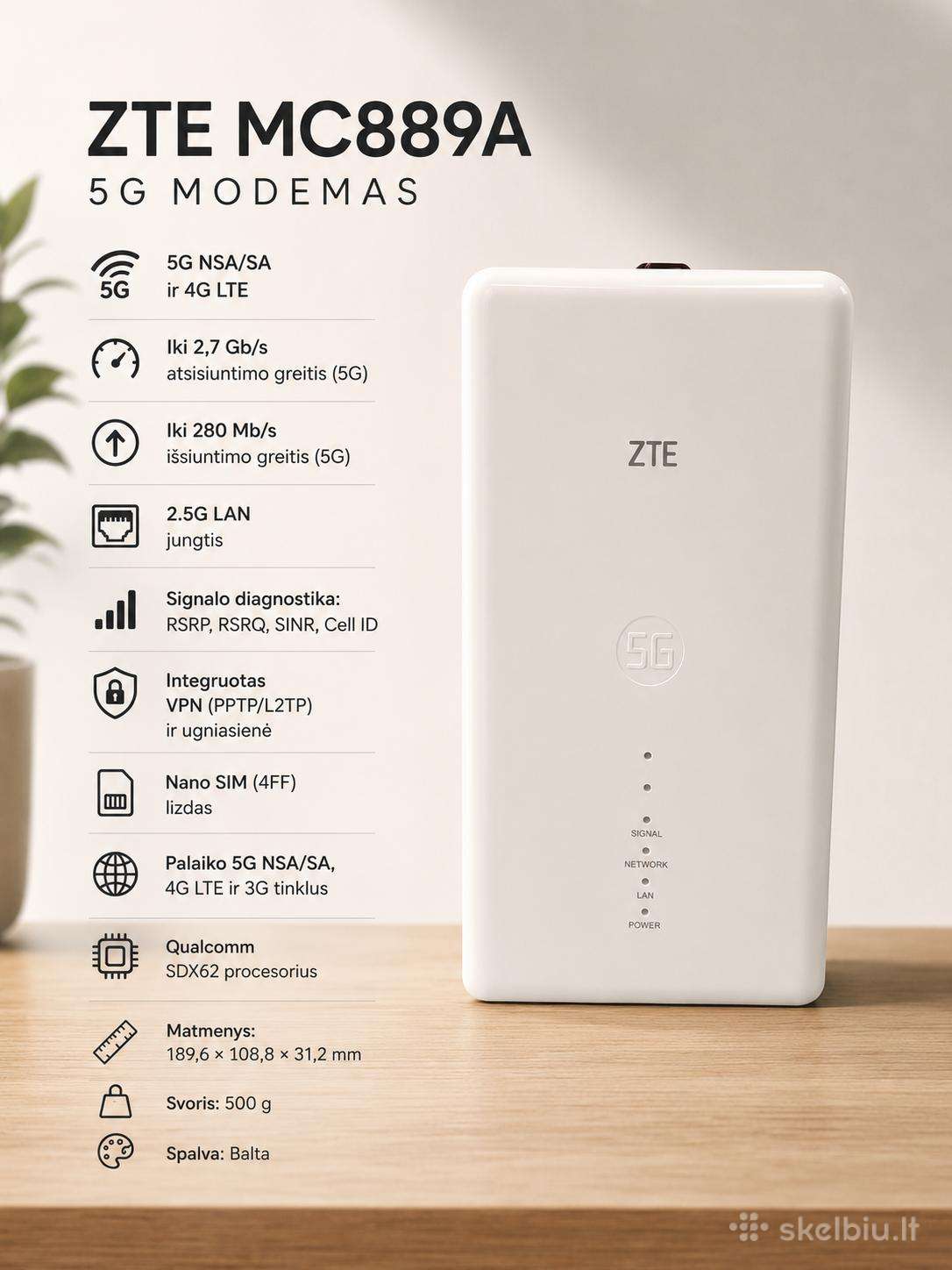 5G modemai - Geriausia kokybė už gera kainą