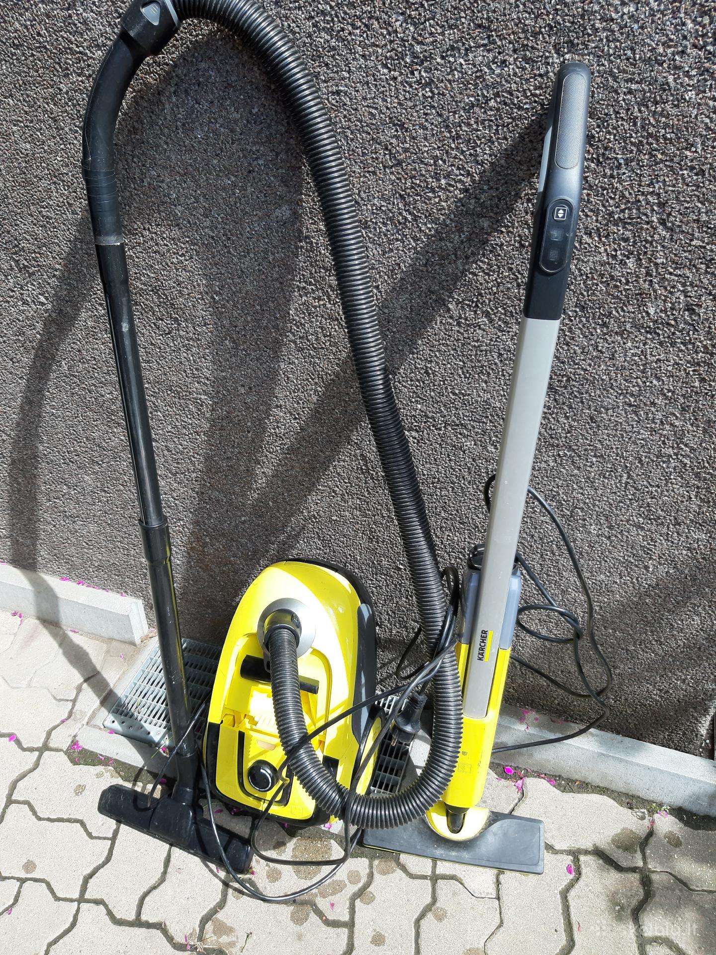 Dulkių siurblys Kercher Ir garinė šluota 20€ abu