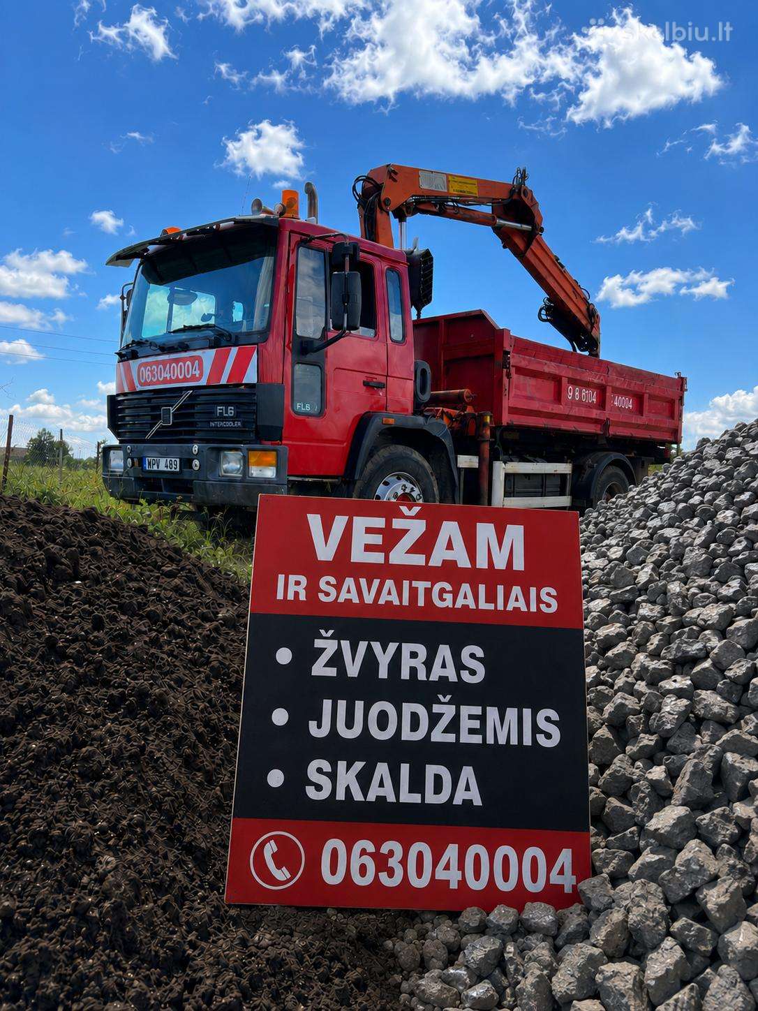 Savivartis - kranas - fiskaras -greiferis