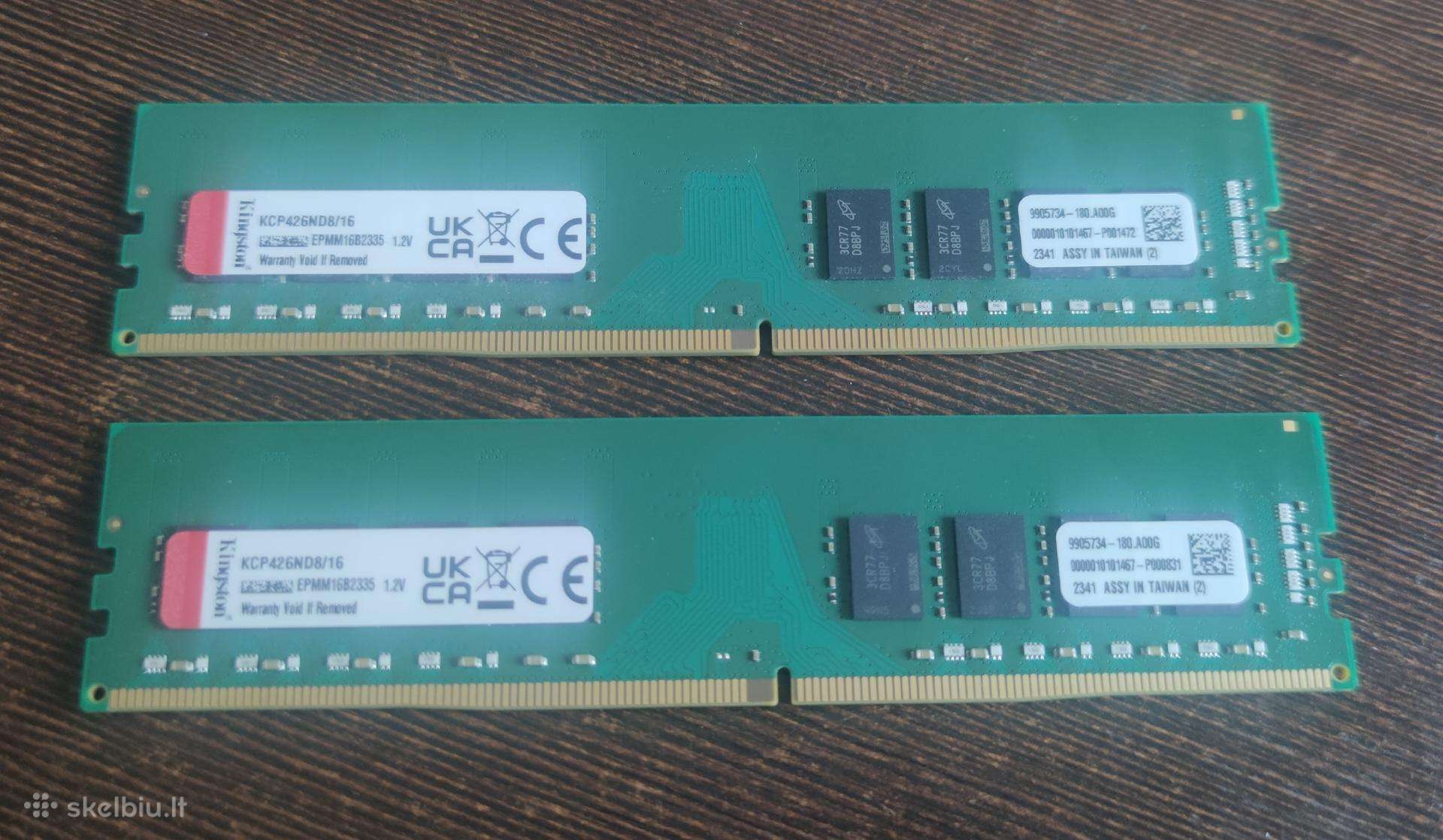 Atmintis Kingston Branded Memory 16gb Ddr4 2666