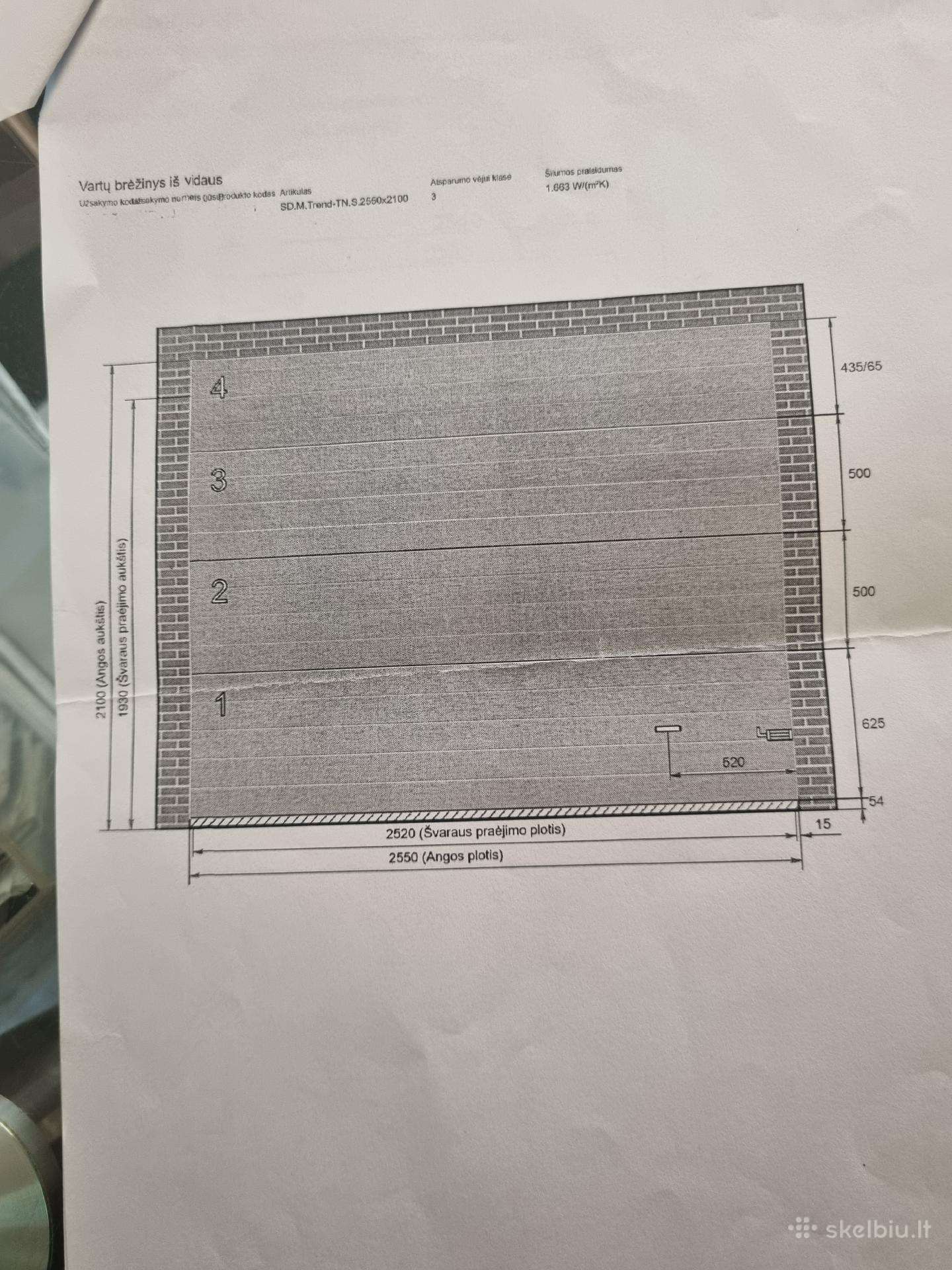 Pakelemi garažo vartai