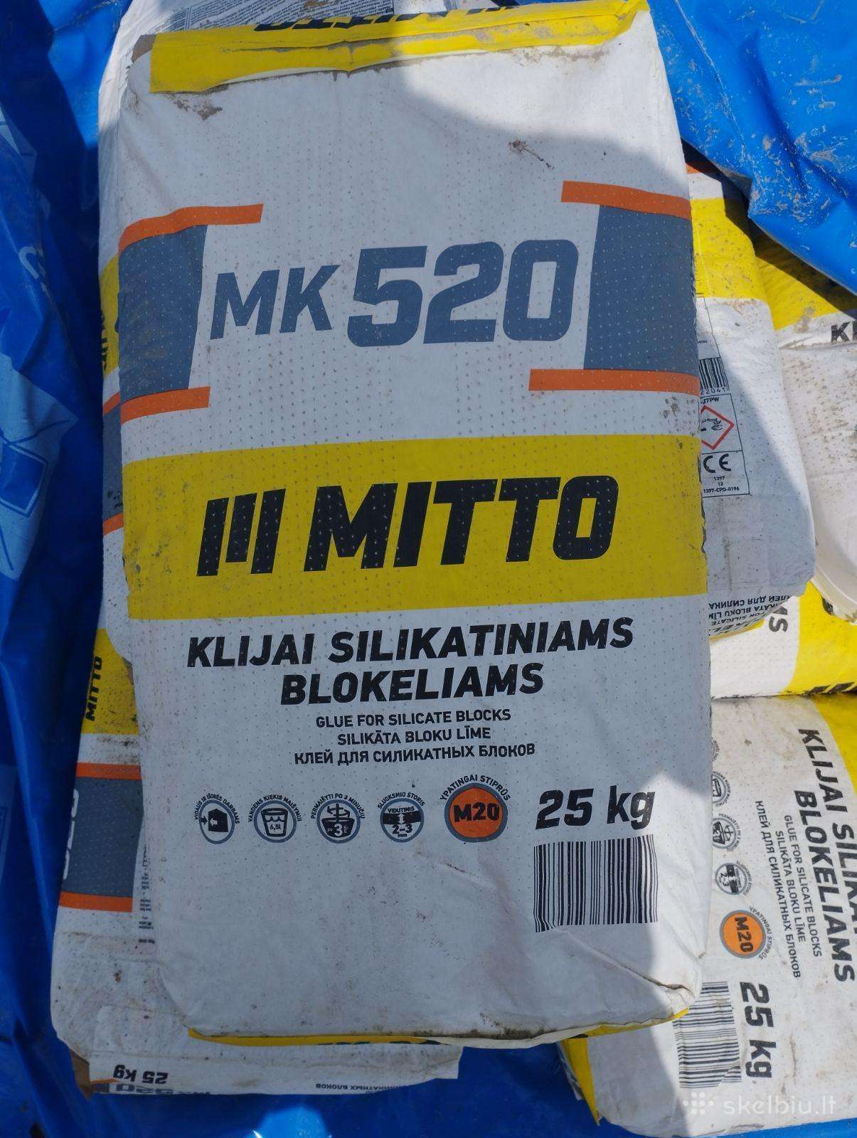Klijai silikatiniams blokeliams Mitto Mk520
