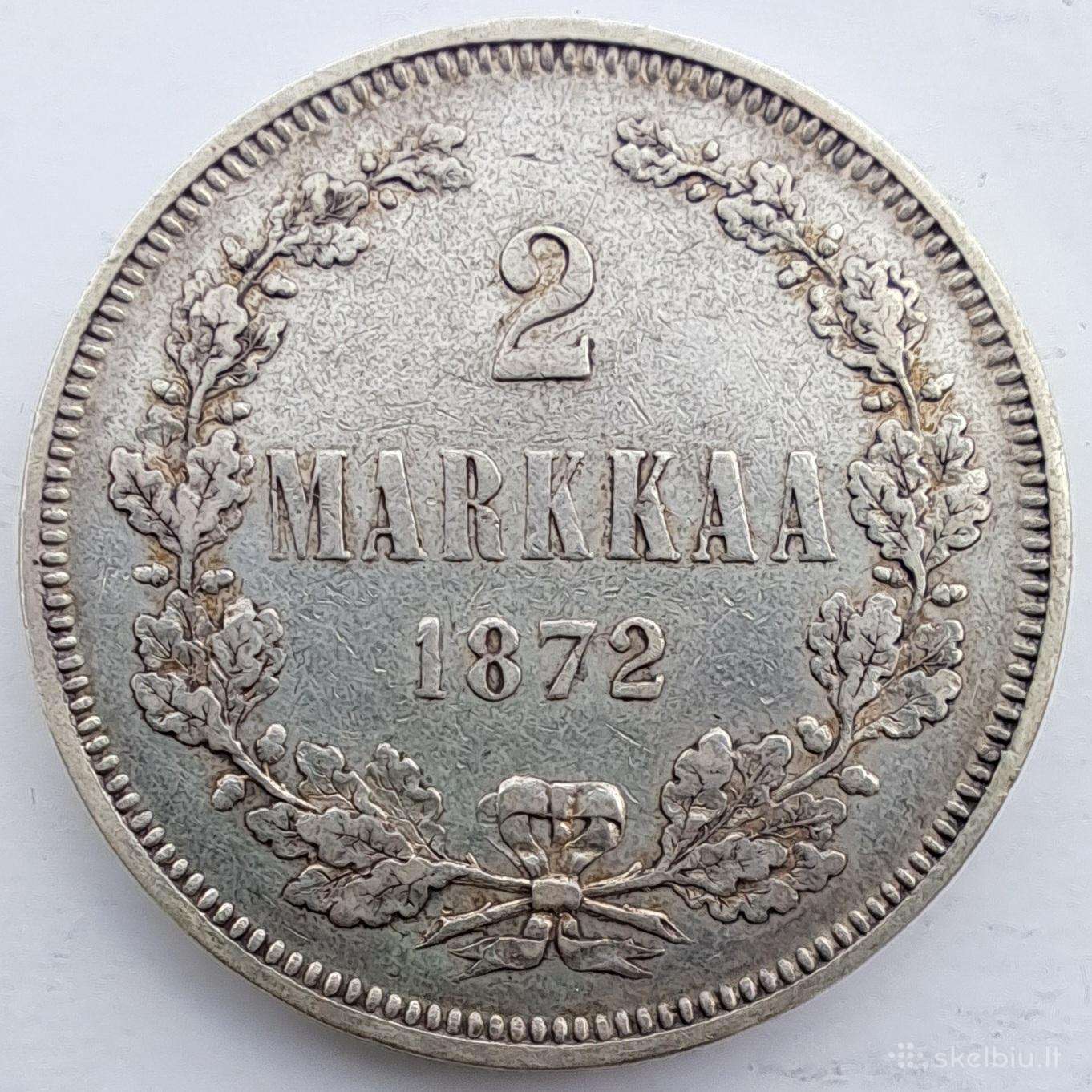 1872 Suomija 2 markės