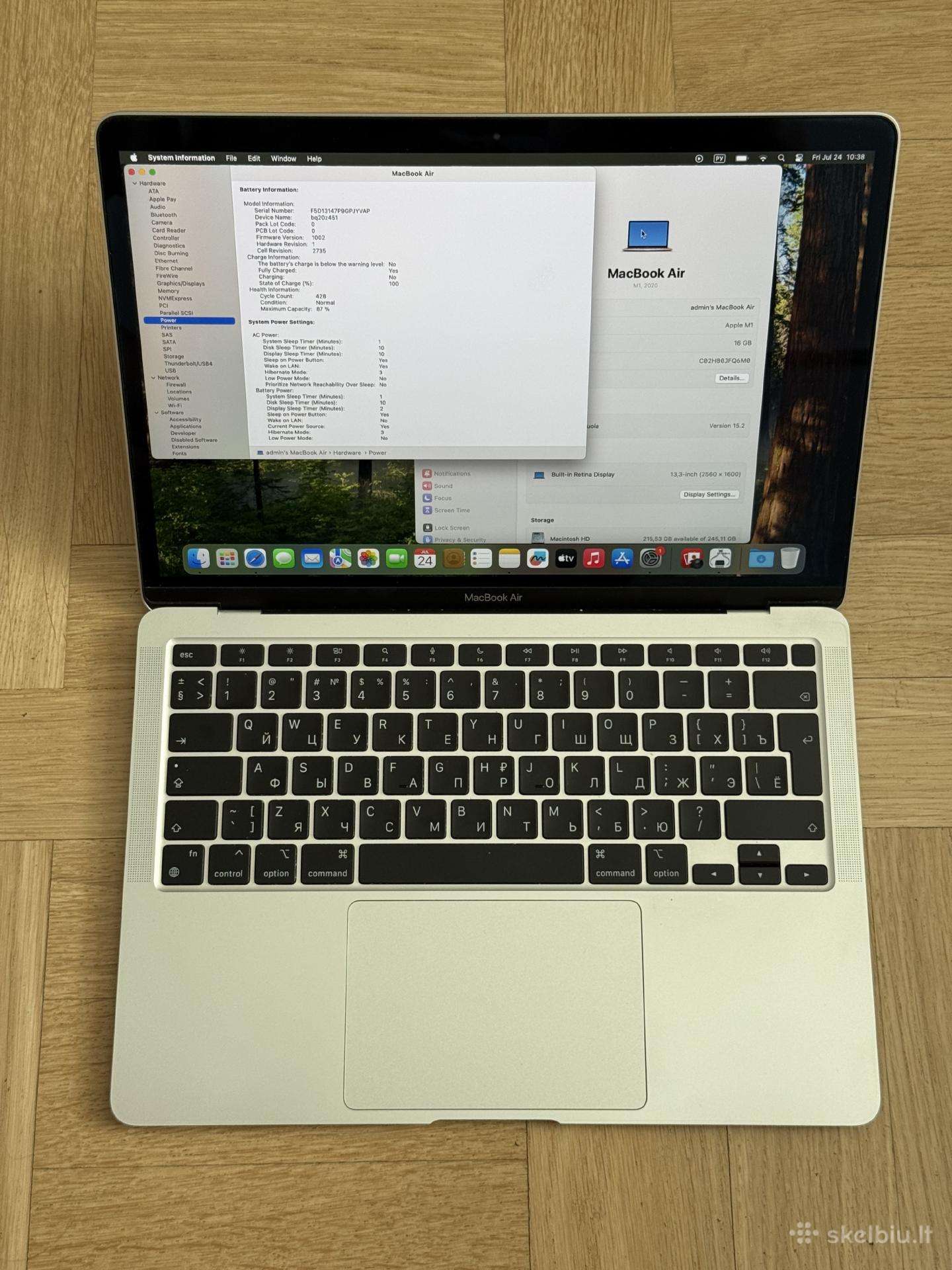 Apple MacBook Air 13 M1 / 16gb / 256gb
