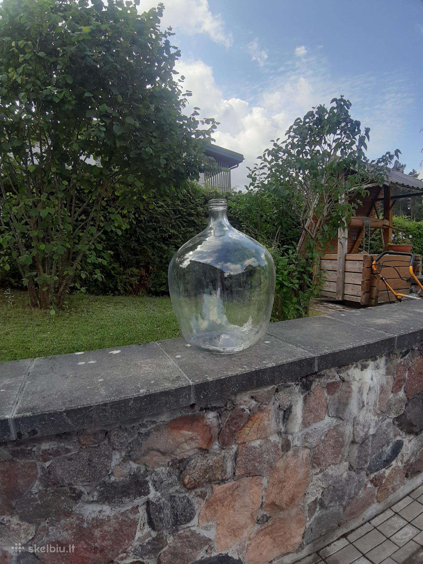 Senovinis didelis butelis vynui 50 ltr