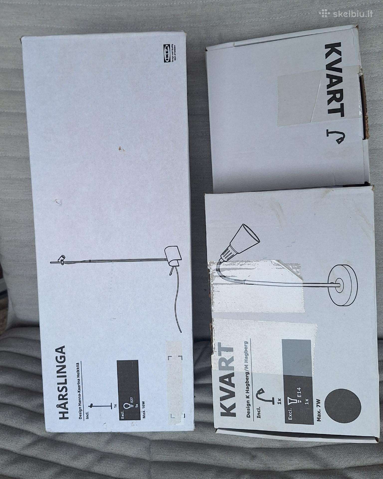 Du Ikea šviestuvai
