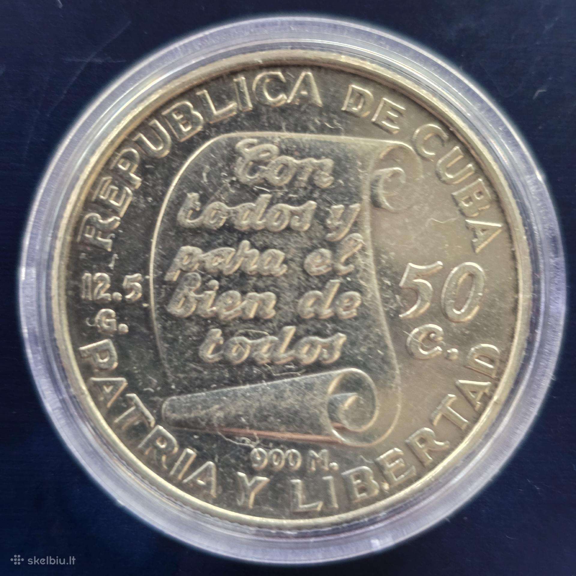 Kuba 1953 50 centavos Ag900 12,5G