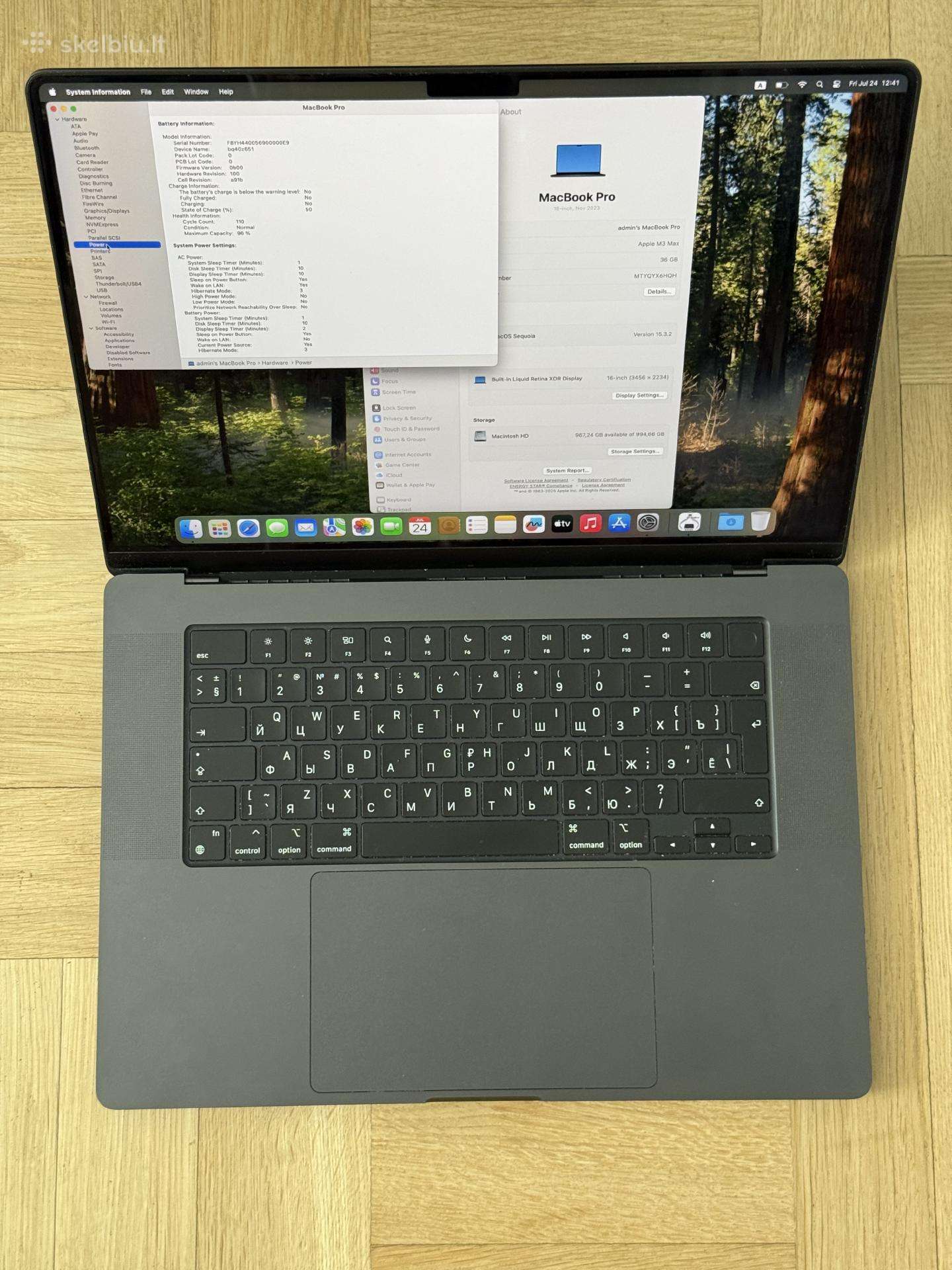 MacBook Pro 16 M3 Max / 36gb / 1tb / 30-core Gpu
