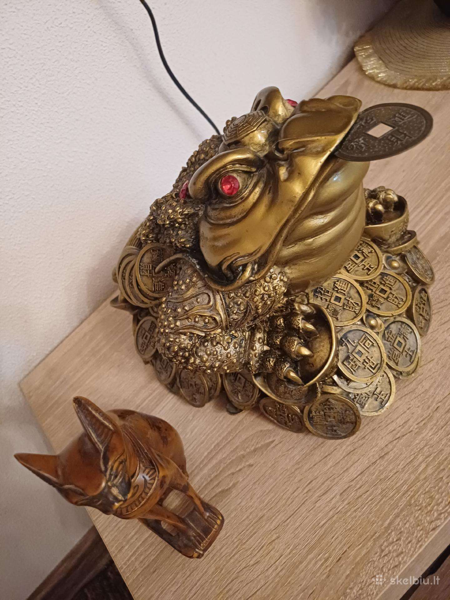 Didelė Feng Shui Pinigų Varlė, statula