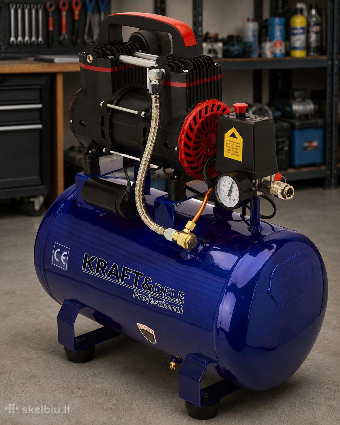 Bealyvinis kompresorius 24l 1390w 220 l/min Kd2128