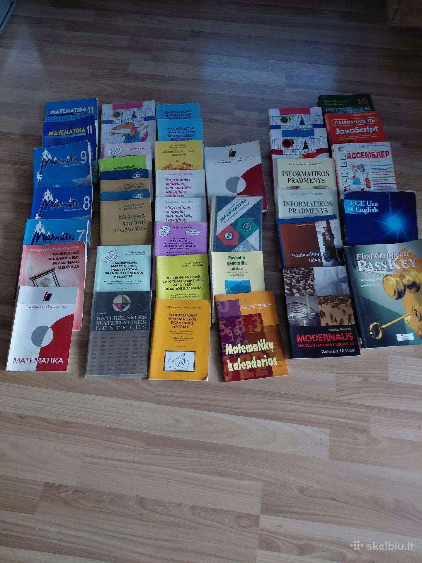 Naudoti vadoveliai egzaminams i