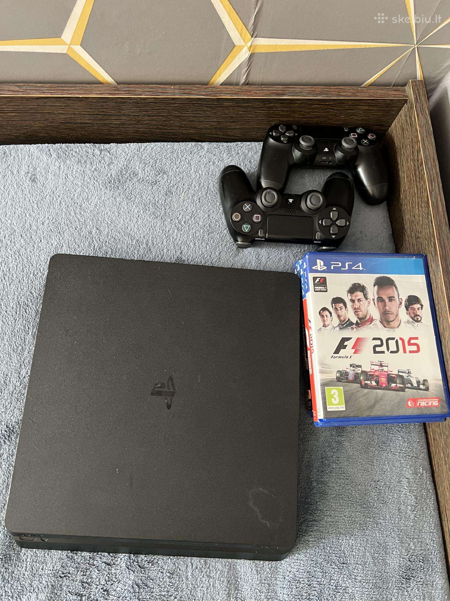 Playstation 4 slim + žaidimai