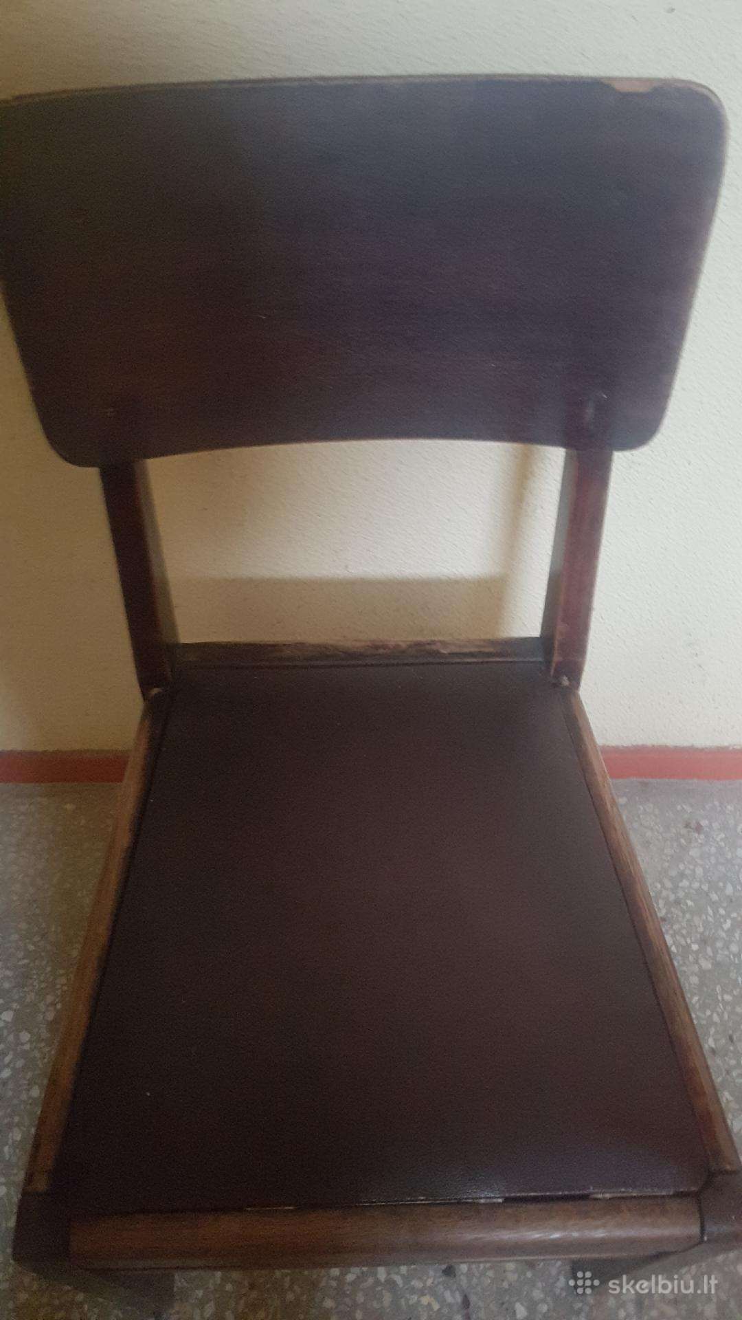 Tarpukario kėdės, yra 2vnt., galimai medis- raud.