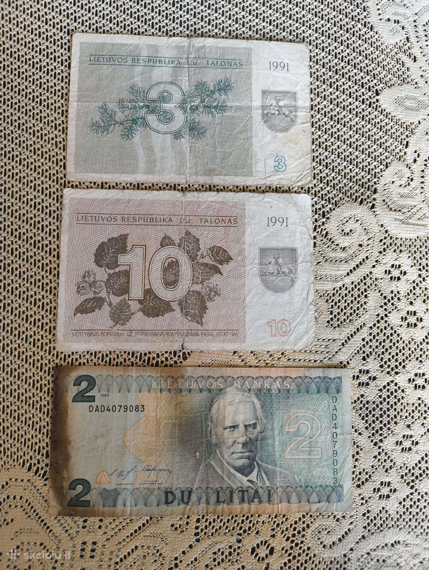 Banknotai Talonai Vagnorkes Originalai - Apyvarti