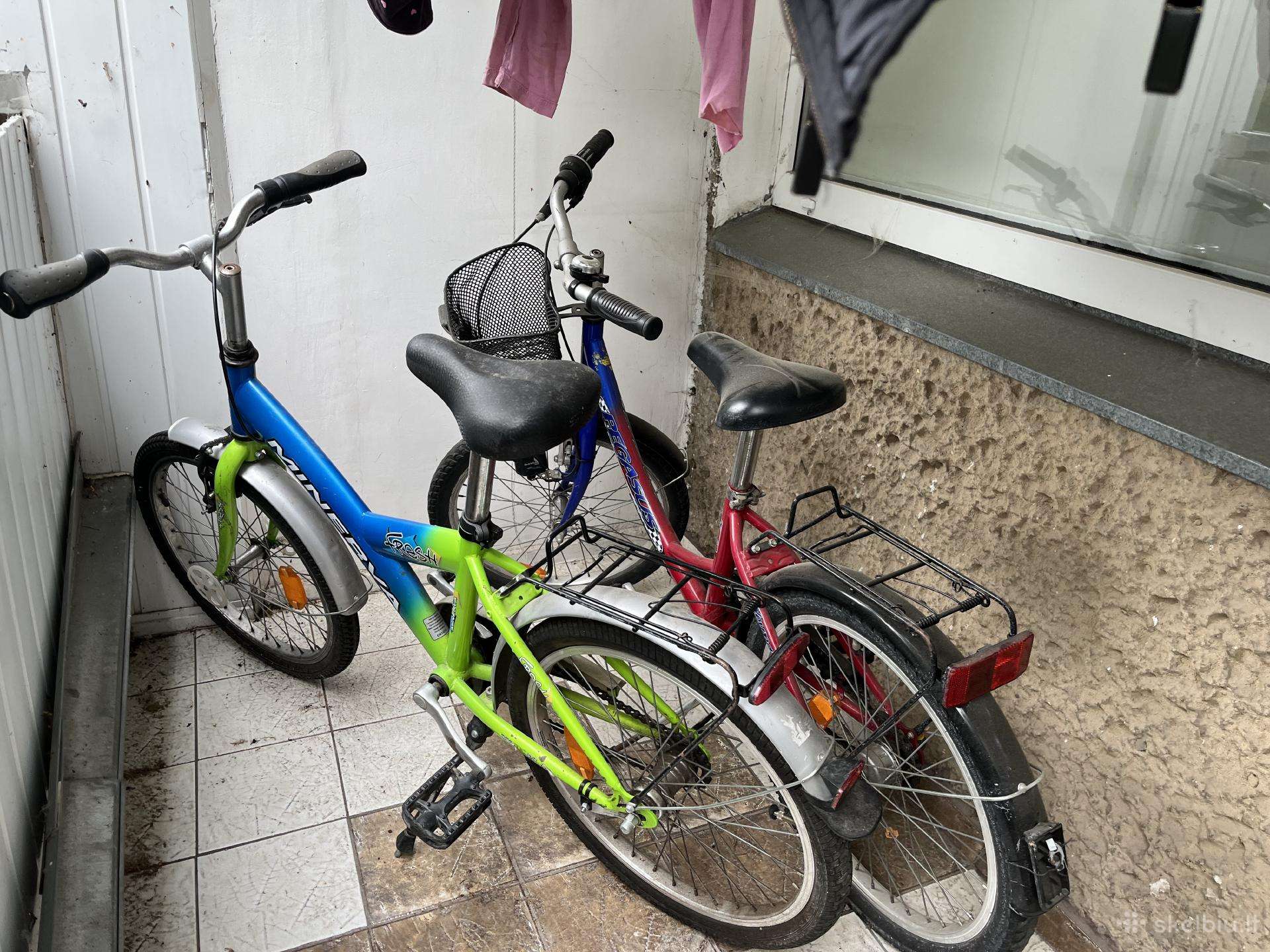 Du vaikiški dviračiai