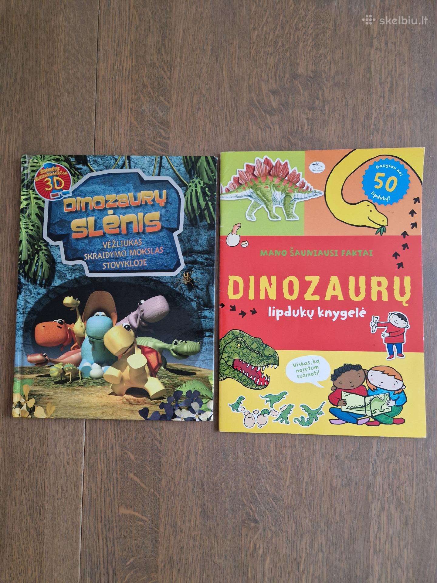 Knygelė "Dinozaurų slėnis" ir lipdukų knygelė