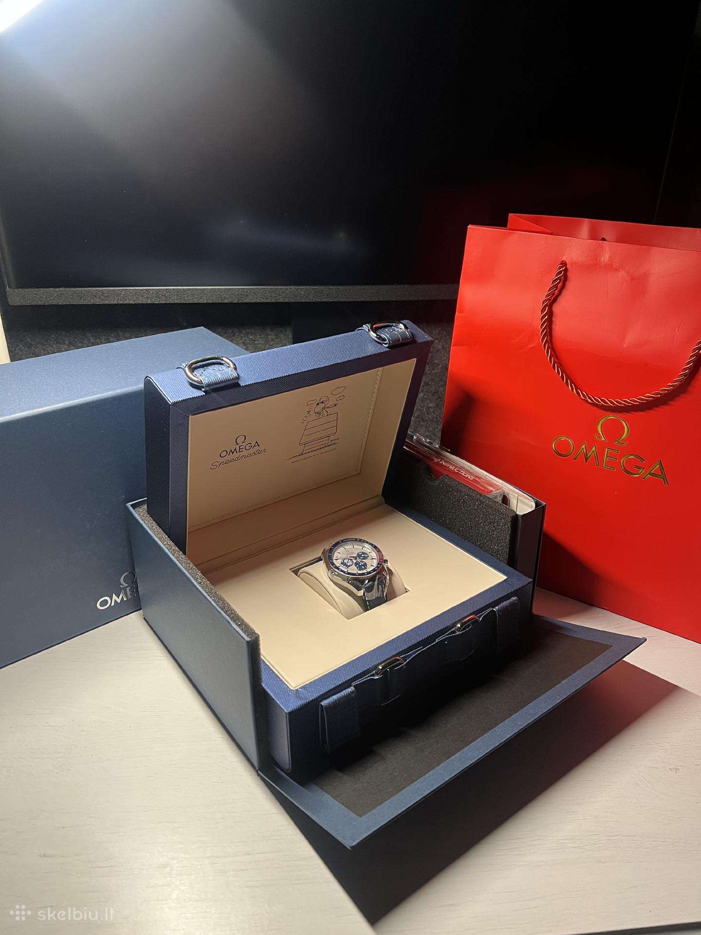 Omega Silver Snoopy Speedmaster stiliaus laikrodis