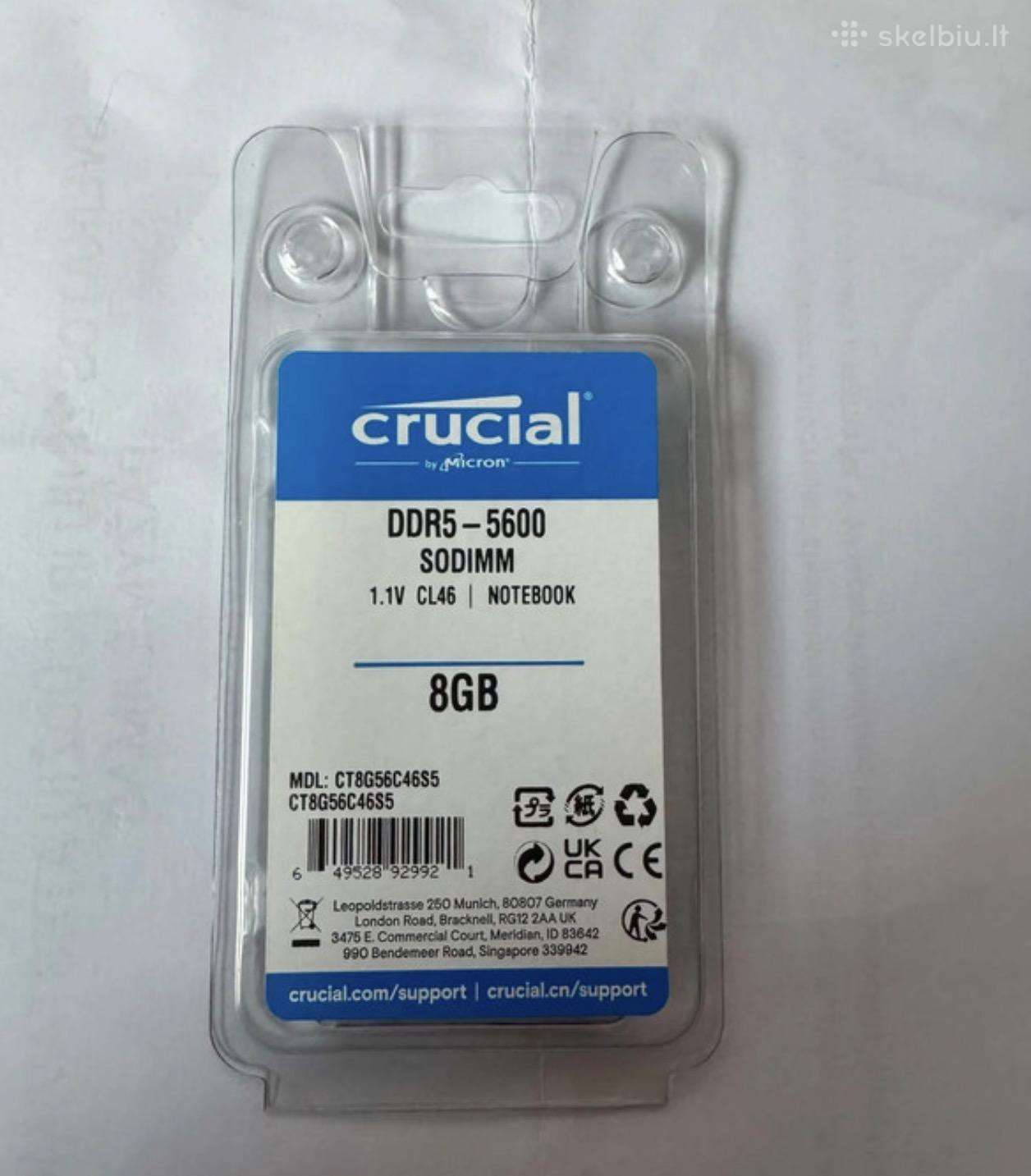 Crucial 8gb Ddr5-5600 crucial sodimm