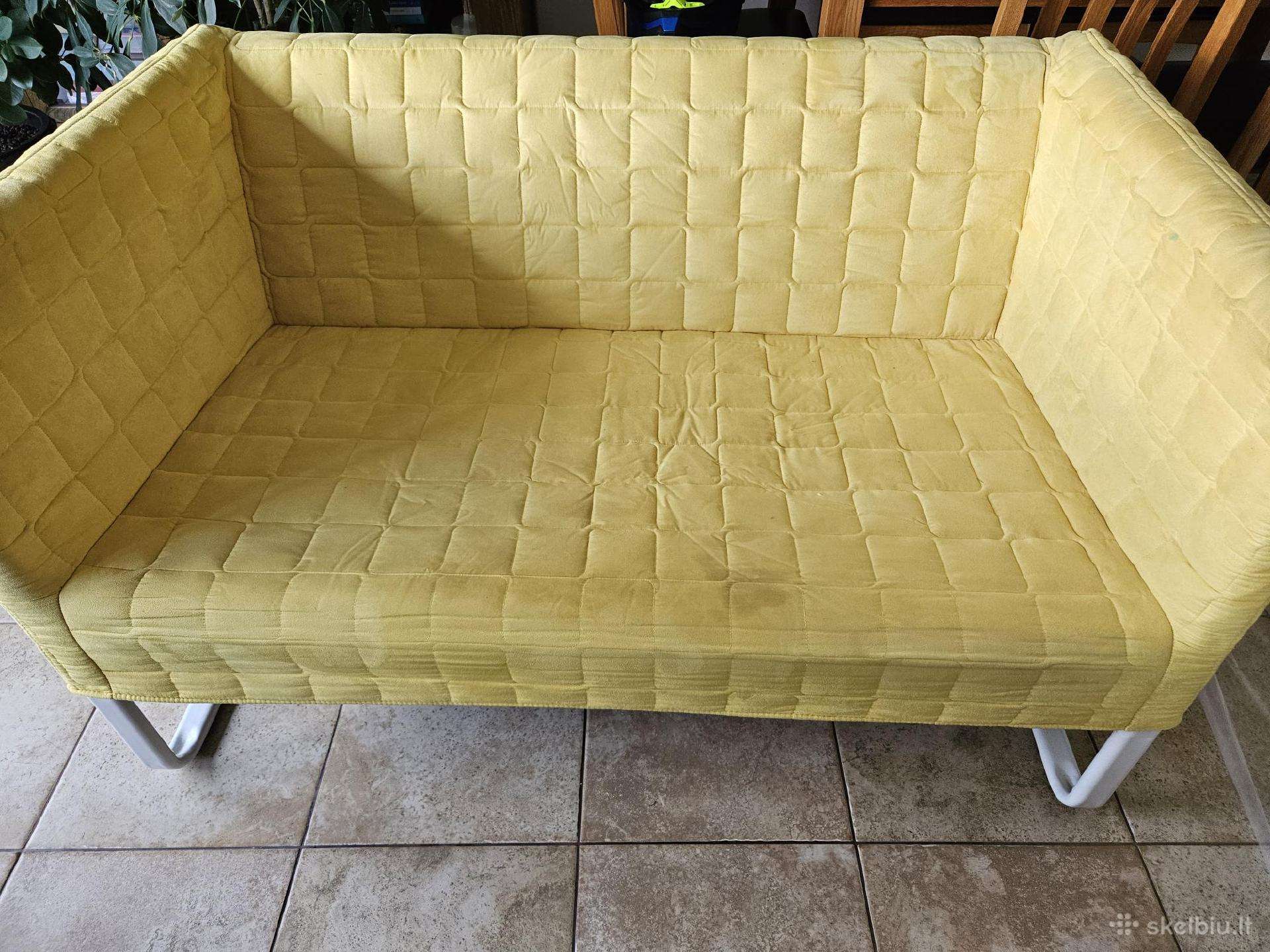 Sofa geltona Ikea