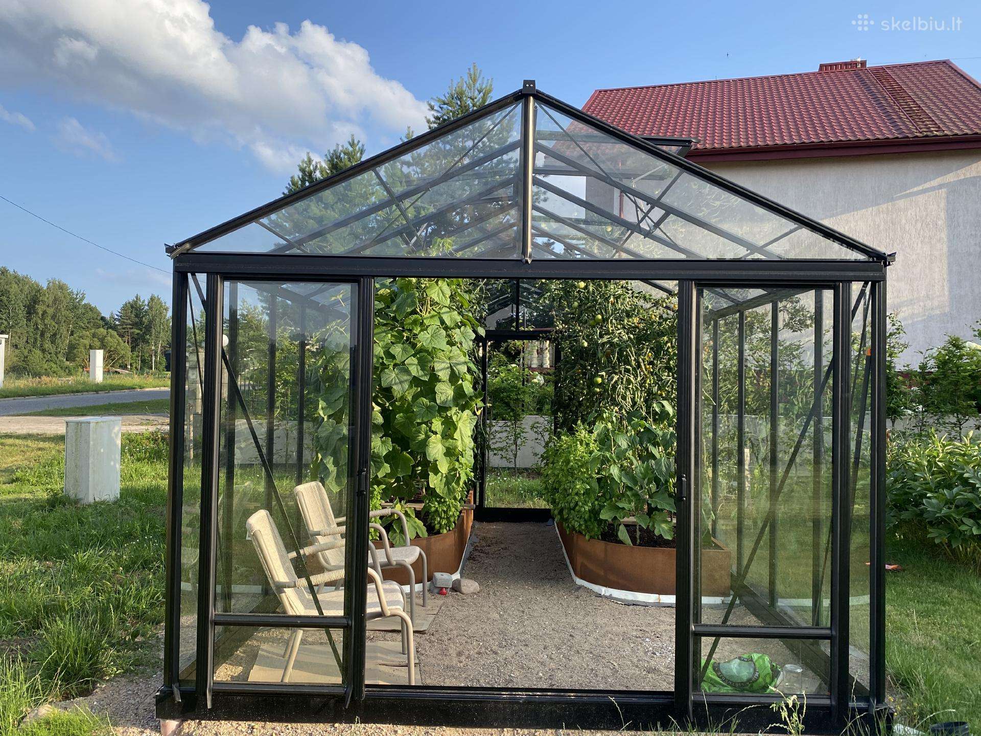 Gardenio stiklinis šiltnamis Ventus