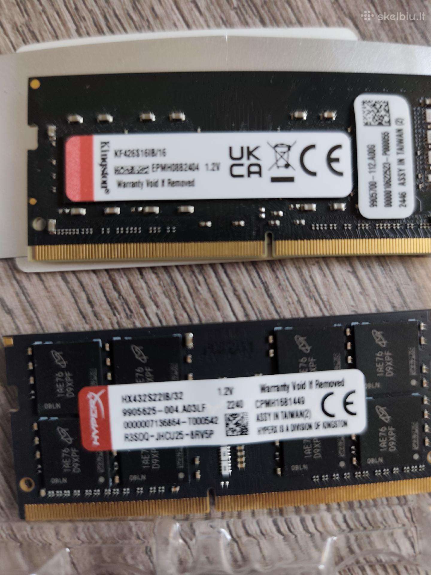 Operatyvinė atmintis, Ddr4 - Ddr5 Sodimm 16-32gb