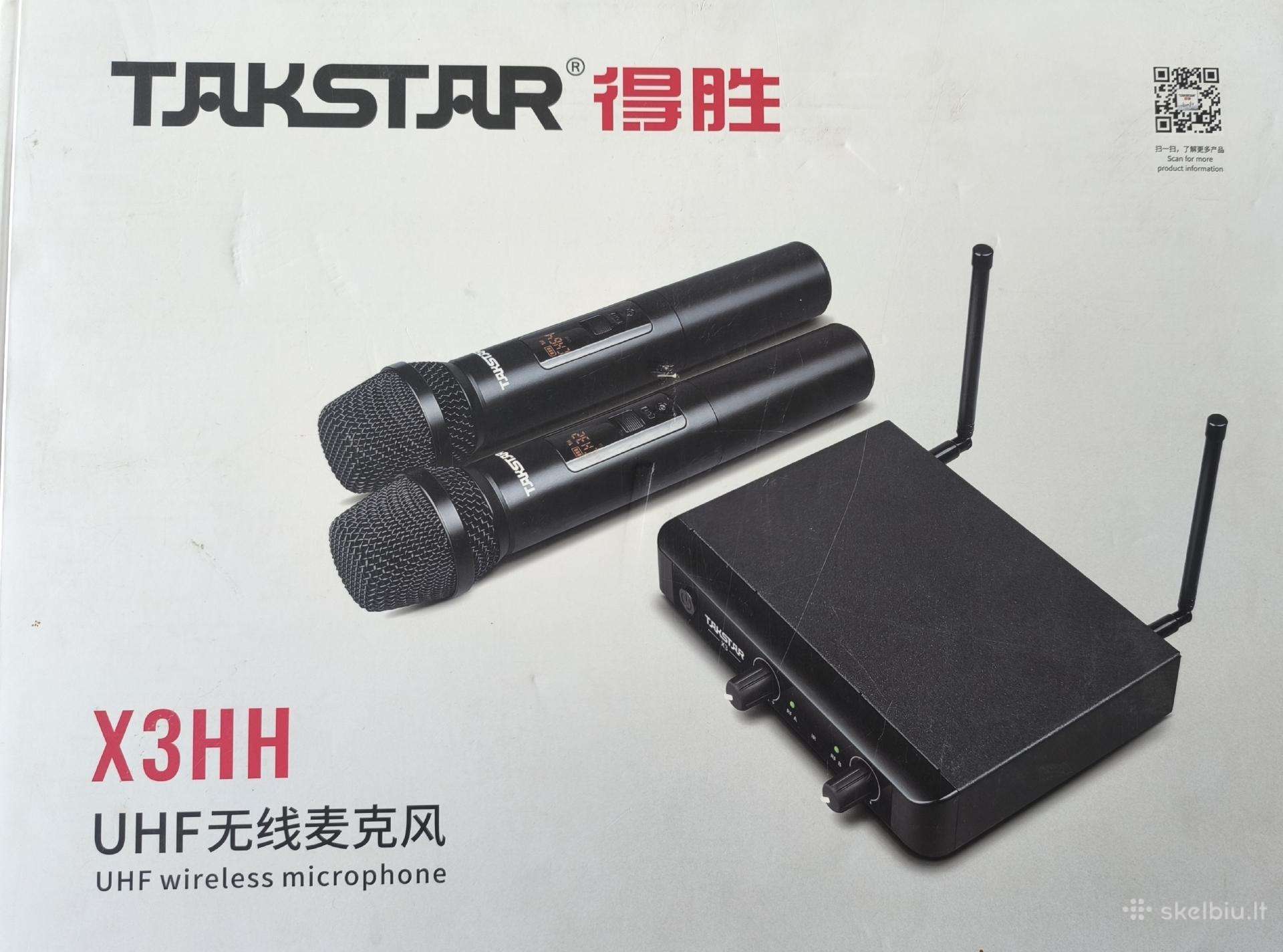 Takstar X3hh Uhf 2 bevieliai mikrofonai
