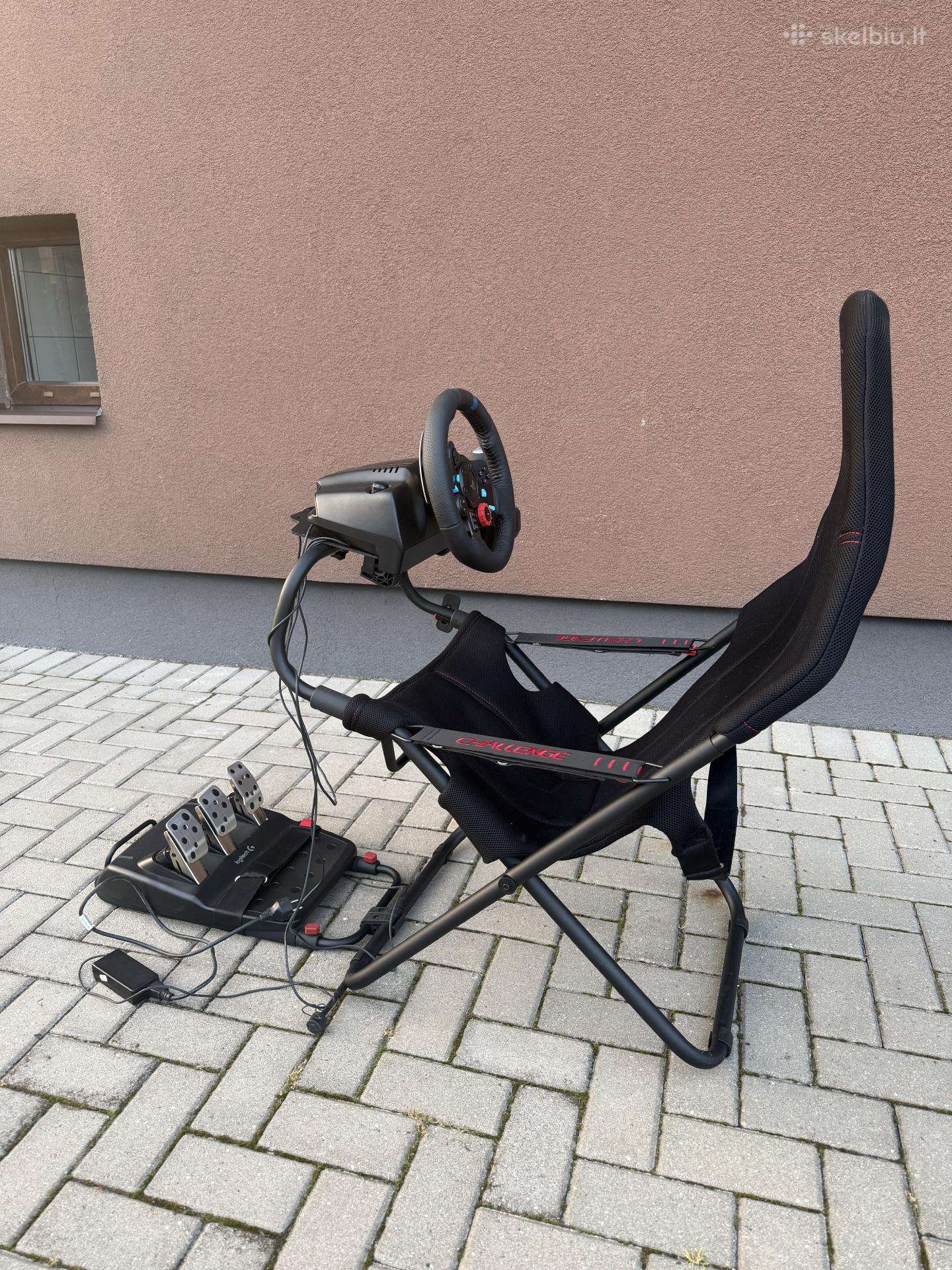 Logitech vairas G29 + playseat challenge kėdė