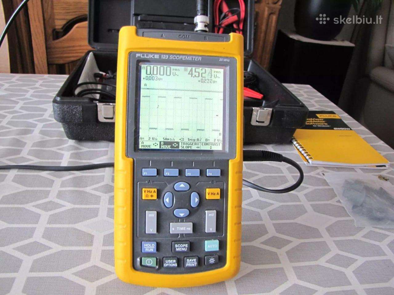 Fluke 123 Pramoninis Scopemeter