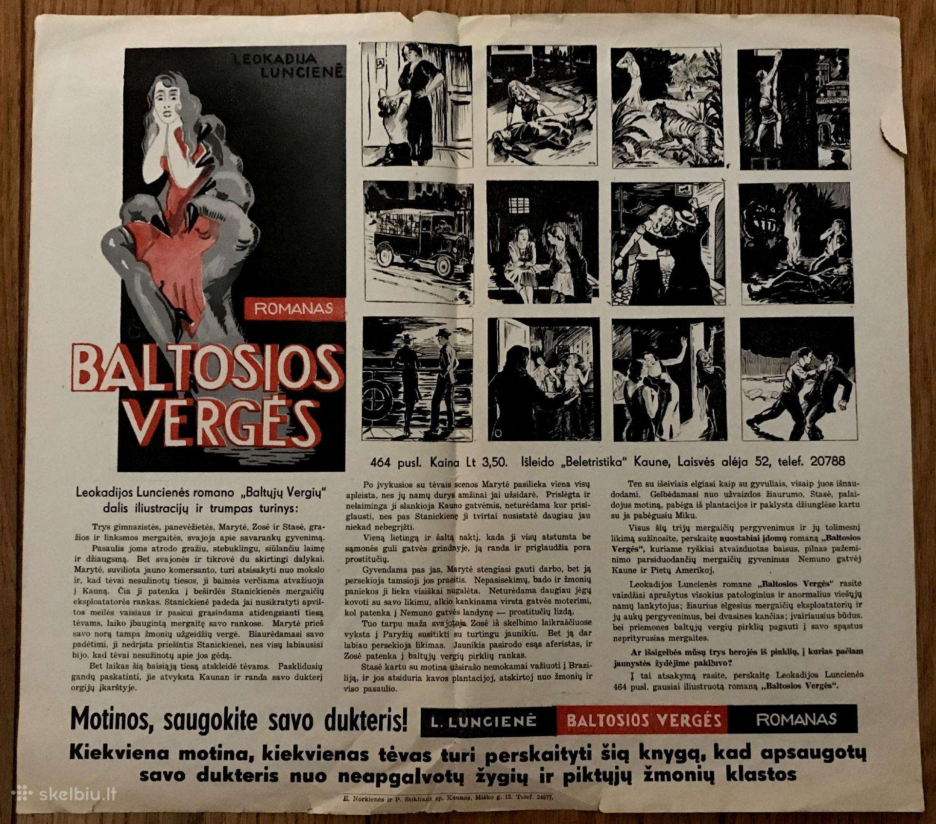1931 plakatas Motinos saugokite savo dukteris!