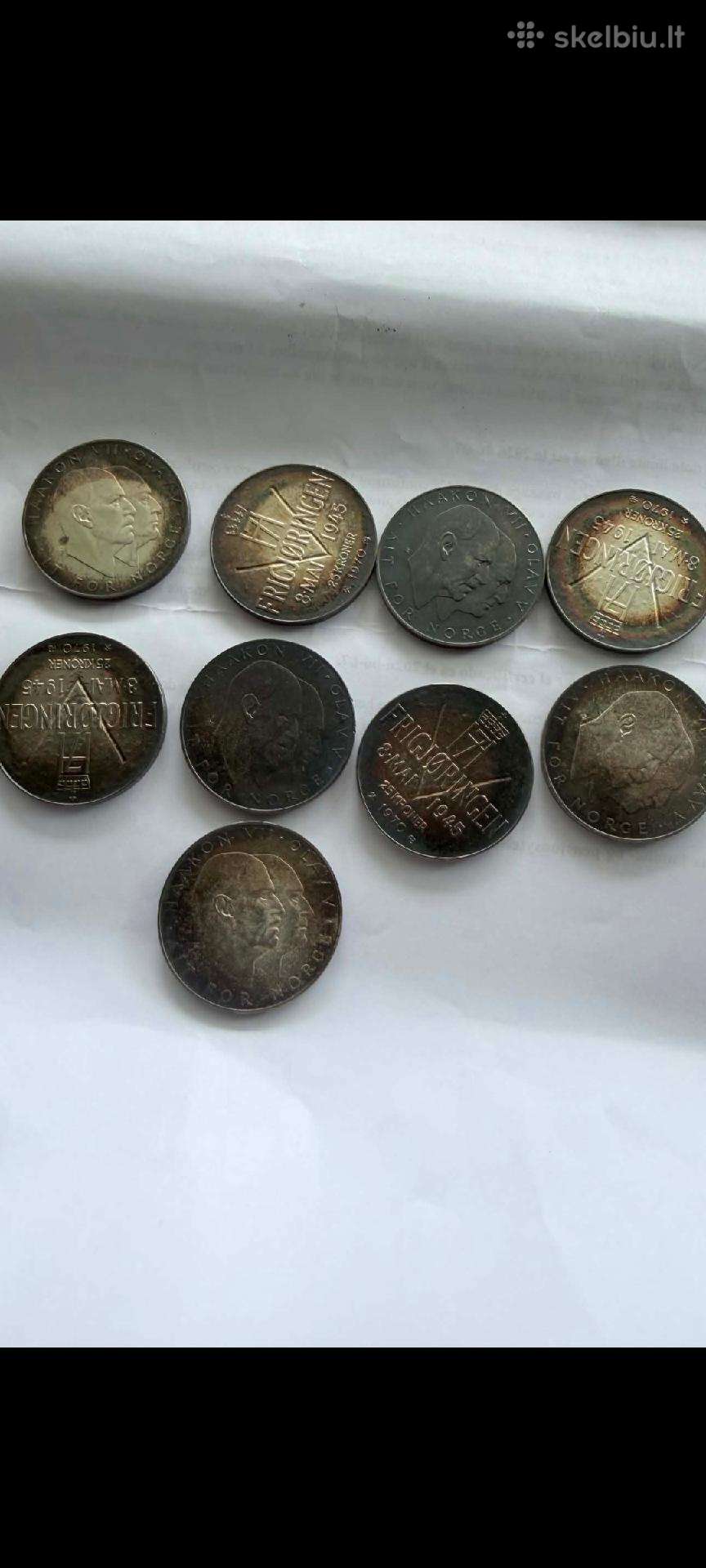 1970 m. nukaldinta proginė 25 kronų moneta